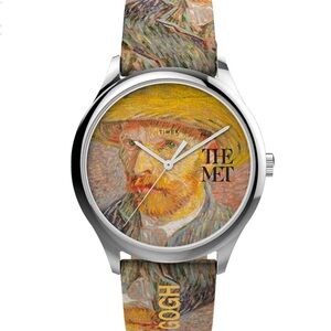 Timex x The MET Van Gogh 40mm Leather Strap Watch